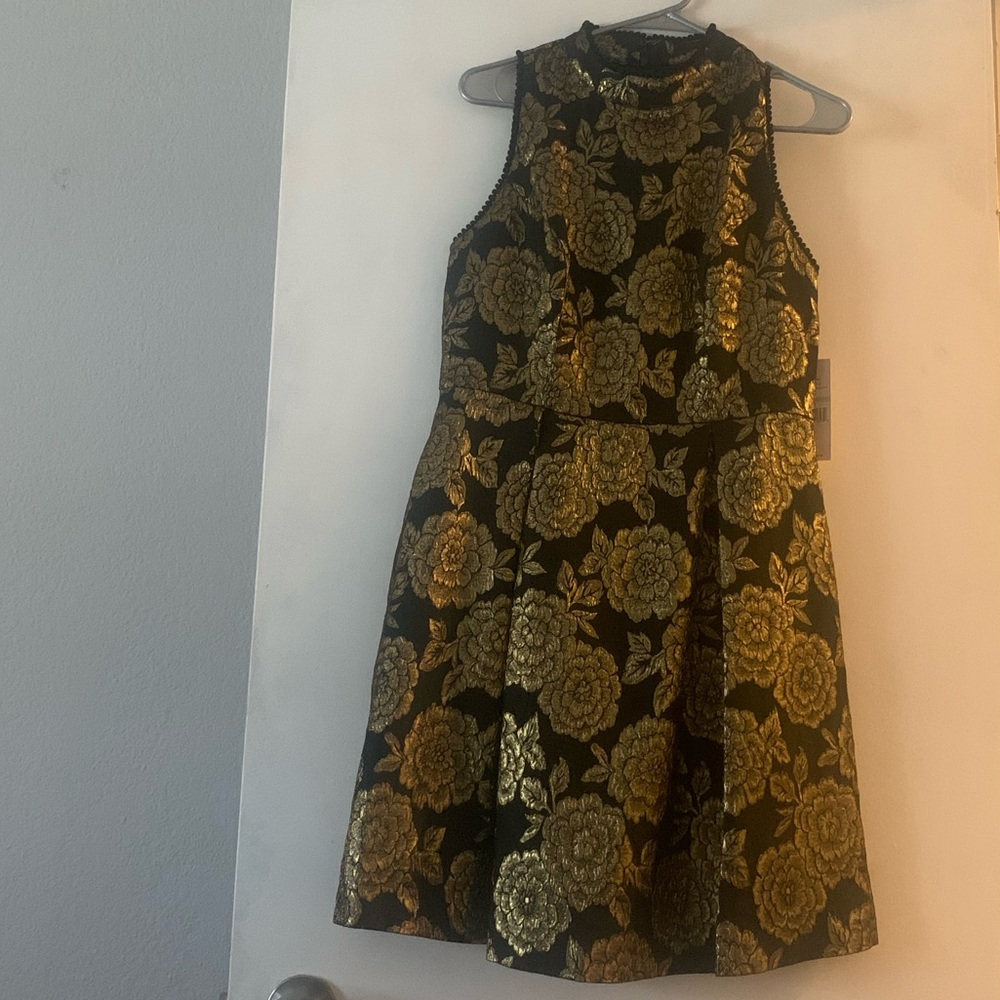 Nanette Black Gold Dress